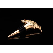 Eagle Shape Gold Plated Metal Wine Bottle Stopper (GZHY-BS-012)